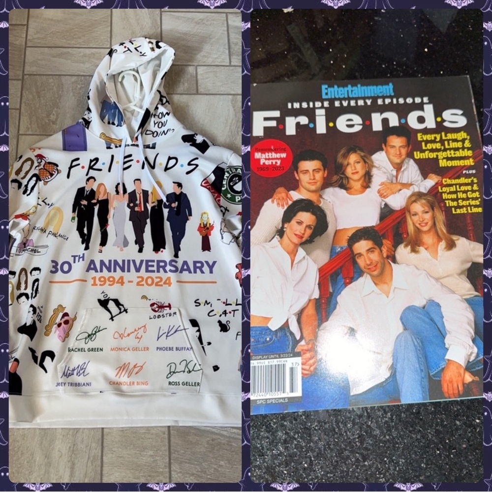 Friends 30th Anniversary XXL Hoodie with Entertainment Weekly Magazine